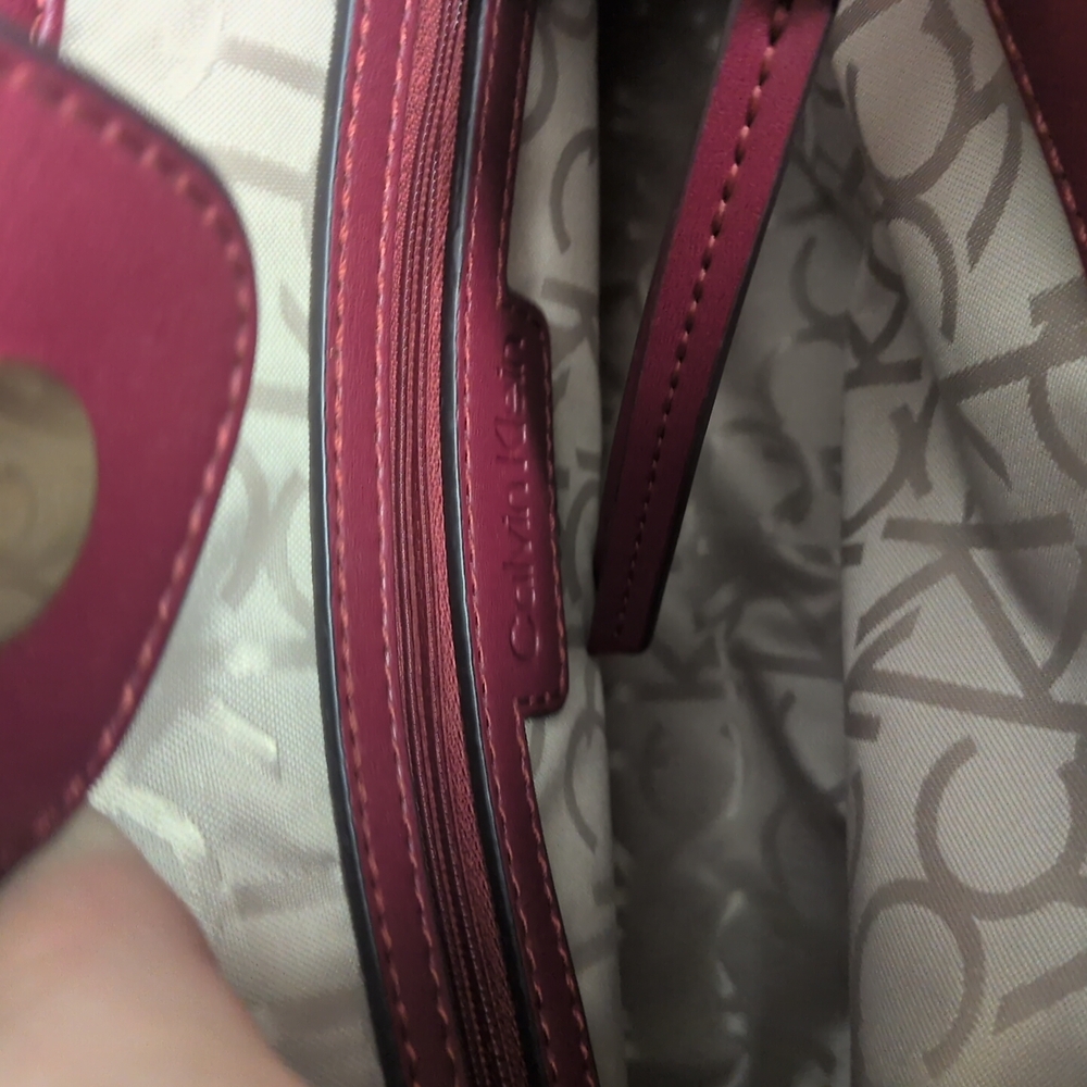 Calvin Klein Pink Monogram Tote Bag - Picture 6 of 13